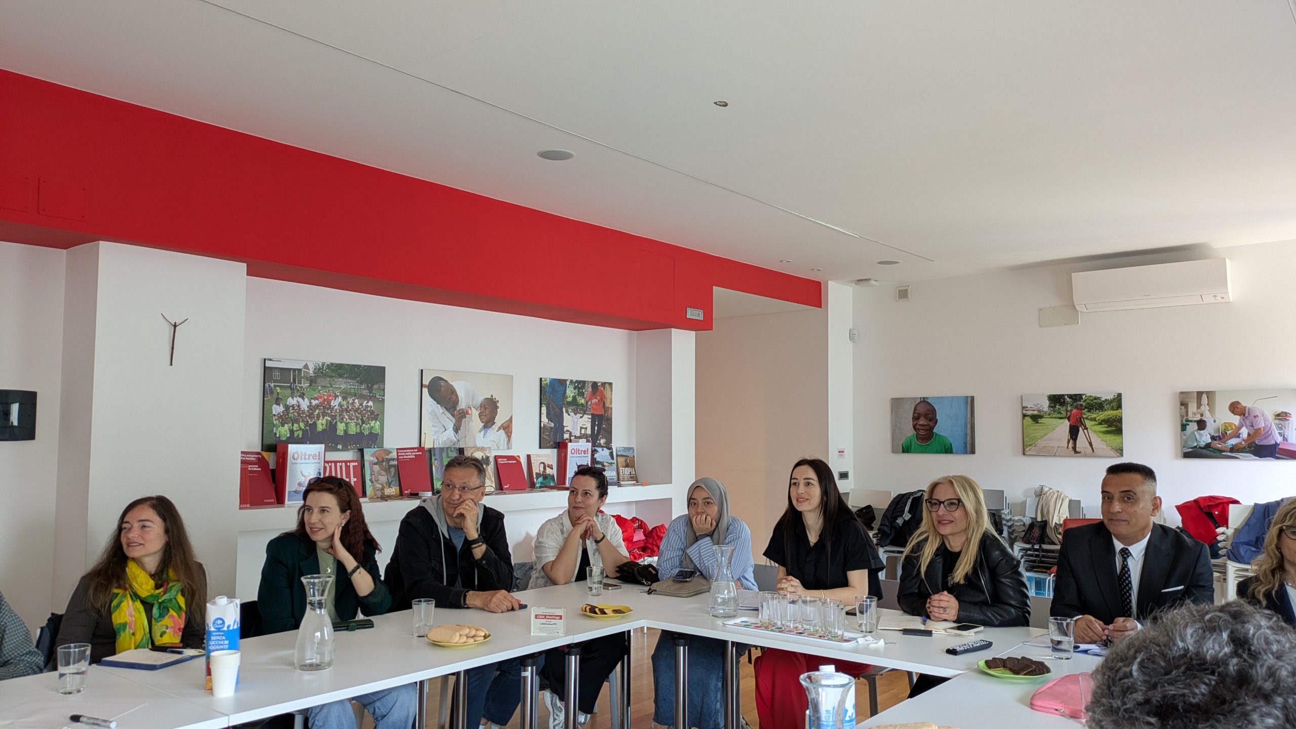 Arrival at the CBM Italia office